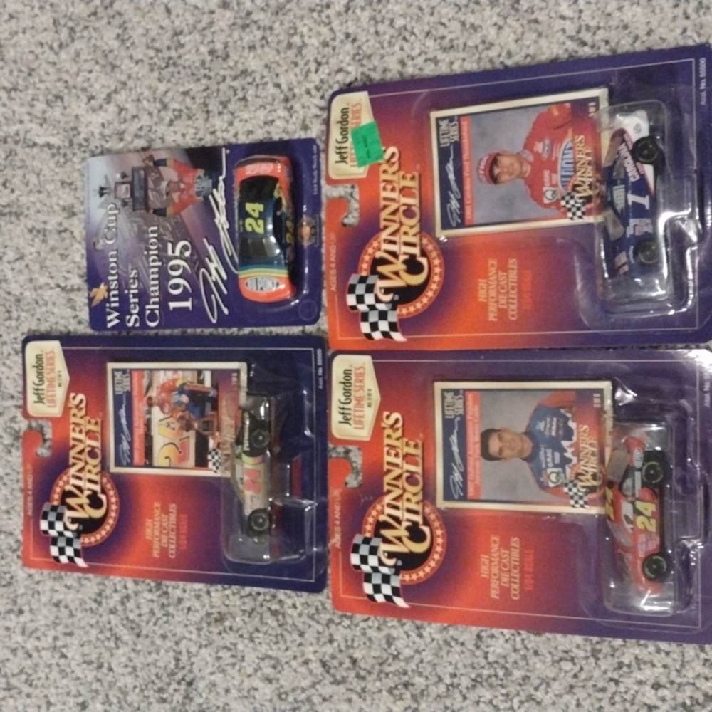 Jeff Gordon many different cars all in original package